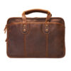 Crazy Horse Leather Briefcase — Professional Retro Edition