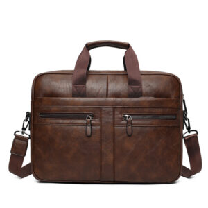 PU Leather Crossbody Bag — Retro Business Travel