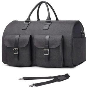 Alternative view of PU Leather Travel Duffel — Foldable 36L Weekender Bag