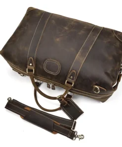 Alternative view of Men's Leather Travel Bag