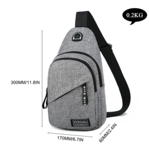 Canvas Oxford Crossbody Bag — Compact Travel Edition