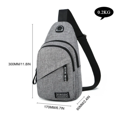 Canvas Oxford Crossbody Bag — Compact Travel Edition