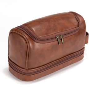 Alternative view of Waxed PU Leather Toiletry Bag — Travel Essentials