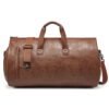 PU Leather Travel Bag — Waterproof Weekender