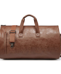 PU Leather Travel Bag — Waterproof Weekender
