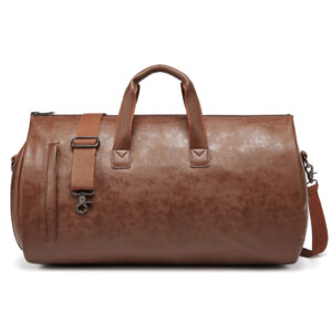 PU Leather Travel Bag — Waterproof Weekender