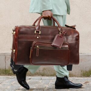 Alternative view of Genuine Leather Travel Bag — Retro Business Edition
