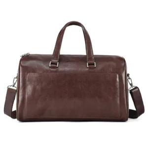 Alternative view of Crazy Horse Leather Crossbody Bag — Retro Business Essential
