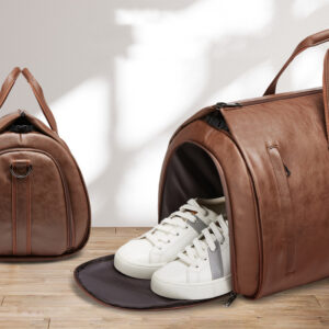 Alternative view of PU Leather Travel Bag — Waterproof Weekender